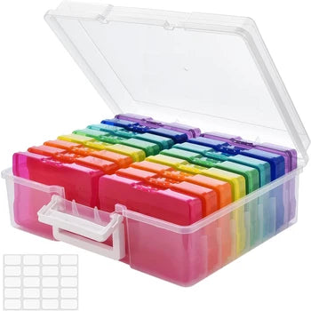 DeHandCraft 16-Box Jewelry and Memory Storage Organizer