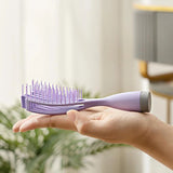 fluffy hair comb handle