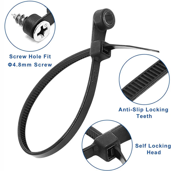 50 PCs SELF-LOCKING CABLE TIE