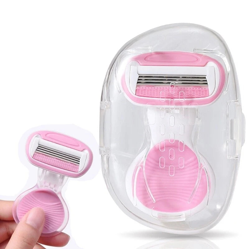 Mini Armpit Leg Face Hair Woman Trimmer Shaver Manual Shaving Women's Razor Trimmers 4/5 Layer Blades Razor For Female Bikini