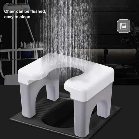 Easy-to-Clean Toilet Stool   Enjoy A Hassle-Free And Hygienic Bathroom Experience Bathroom Stool For Adults Toilet Seat white