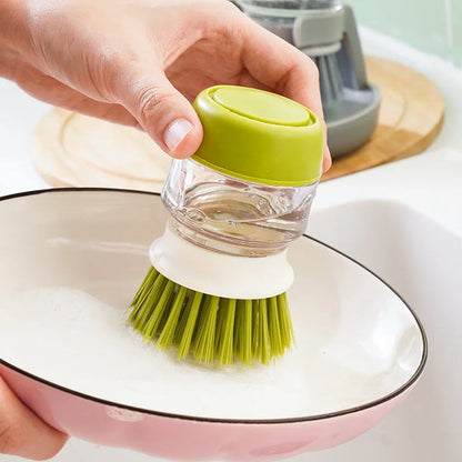 SOAP DISPENSING PALM BRUSH