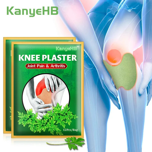 Knee Patch Self-adhesive Wormwood Cervical Spine Paste Sports Joint Injuries Pain Plaster for Rheumatic Diseases