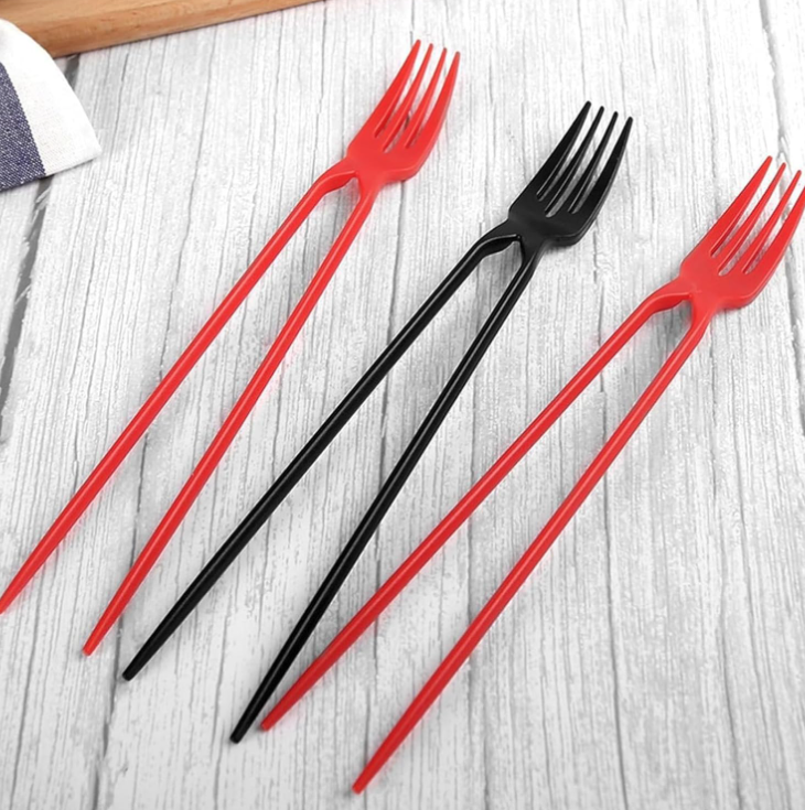 Chopsticks and Fork in ONE! 🍴🥢 (6 Pack)