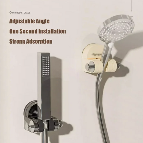 Integrated Suction Cup Shower Rack Wall Mounted