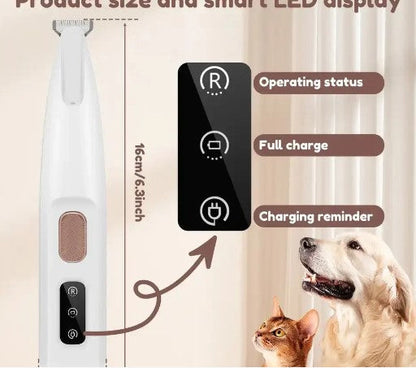 Fully Waterproof Rechargeable  Pet Hair Trimmer