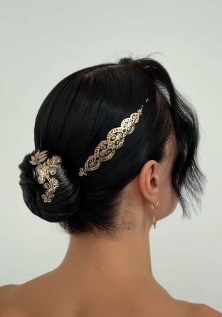 Flash Gold Hair Stickers