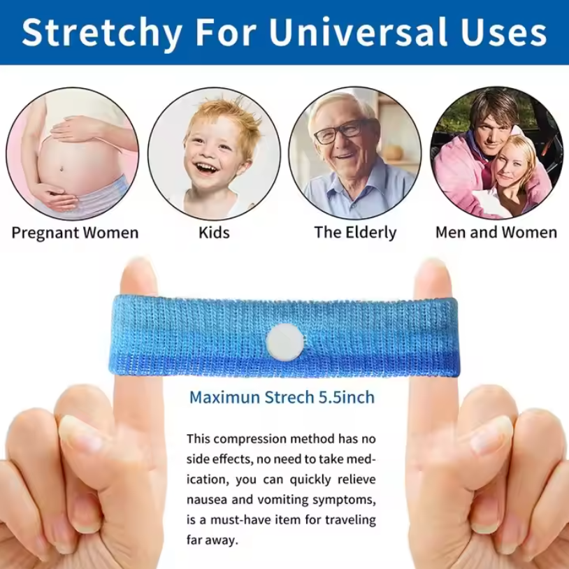 Motion Sickness Band Sickness Wristband ( 1 Pair )