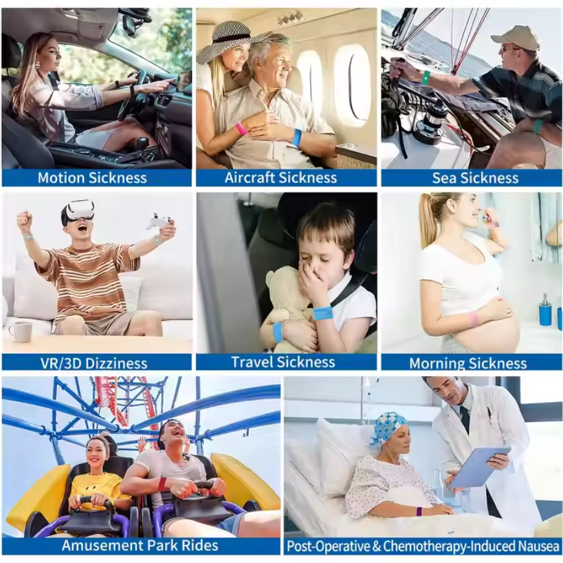 Motion Sickness Band Sickness Wristband ( 1 Pair )