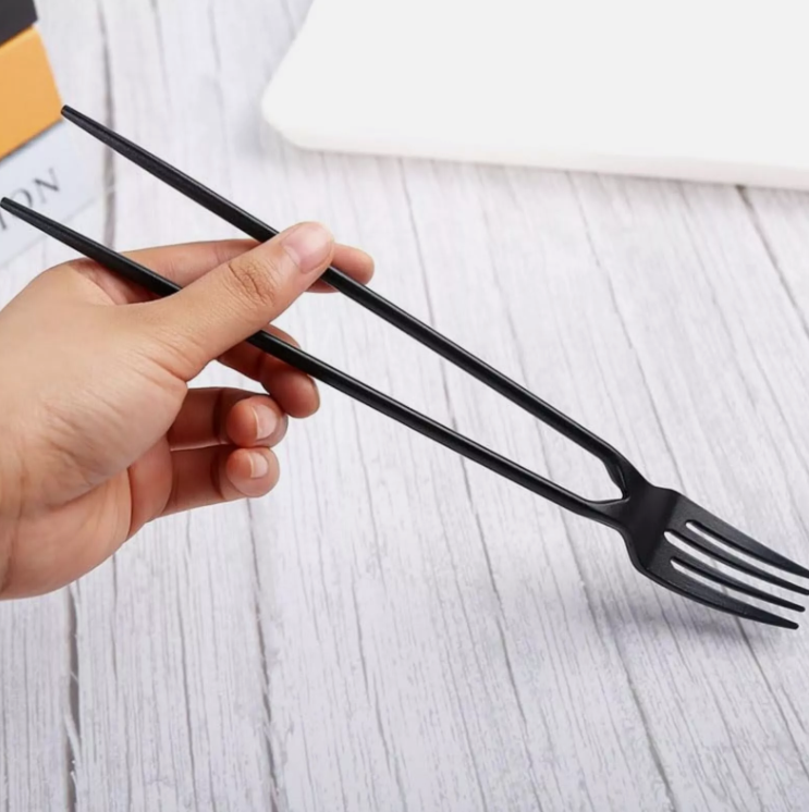 Chopsticks and Fork in ONE! 🍴🥢 (6 Pack)