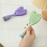 fluffy hair comb handle