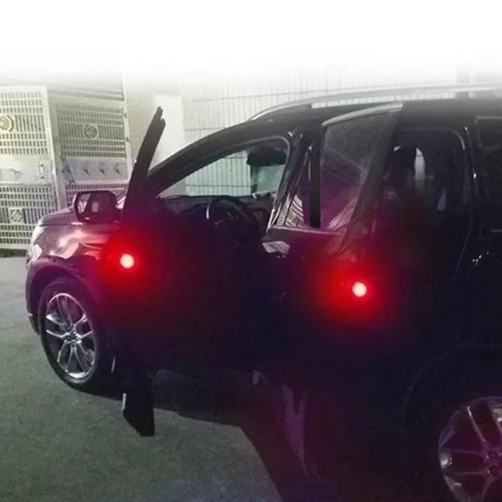 (Packof 4) Car Door Warning Anti Collision Wireless Red LED Flash Alarm light