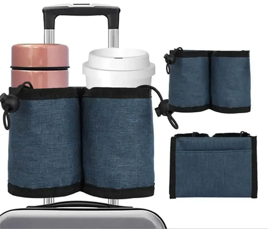 Cup and Phone Holder for Travel Luggage