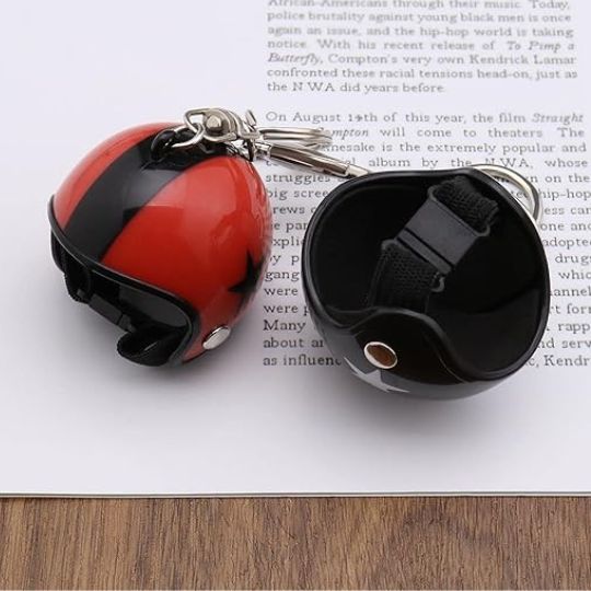 Helmet keychain