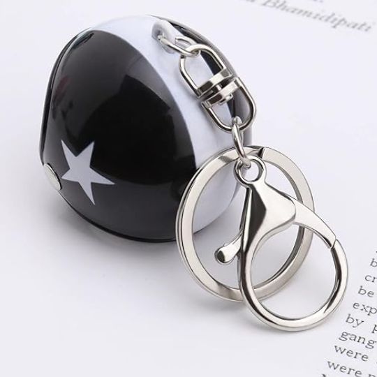 Helmet keychain