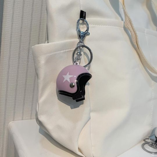 Helmet keychain