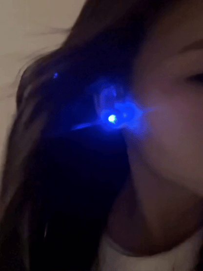 LED Ear Studs Ring Shinning Light ( 1 Pair )