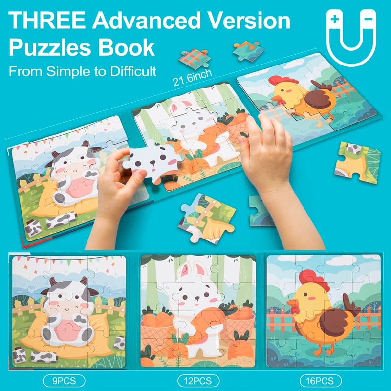 3-in-1 Magnetic Advanced Folding Puzzle