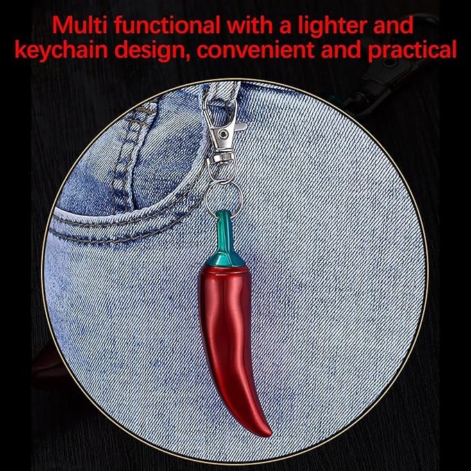 Unique Metal Chili Shaped Lighter