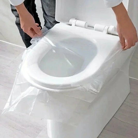 BIODEGRADABLE DISPOSABLE PLASTIC TOILET SEAT COVER (20 PCS)