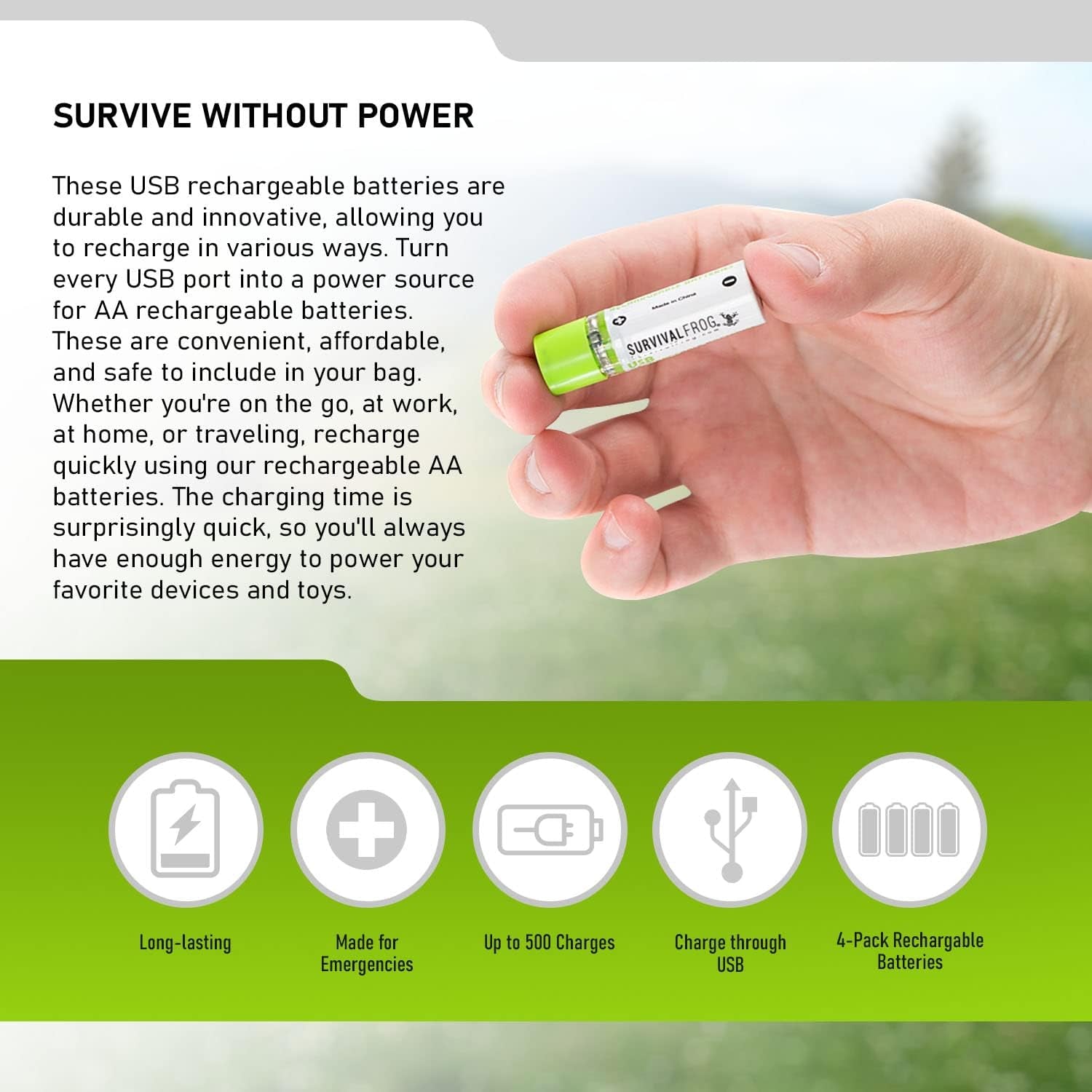 USB Rechargeable Batteries
