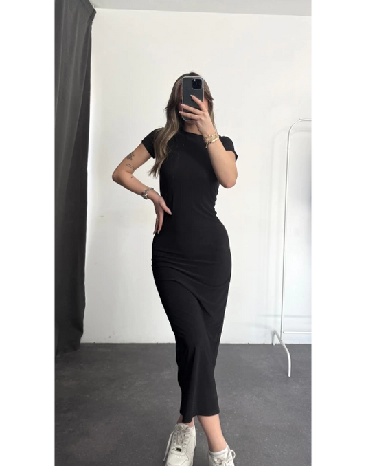 Mathew Midi Dress - Black