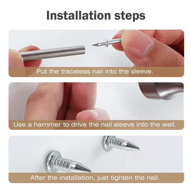 Double-Headed Skirting Thread Seamless Nail Non Marking