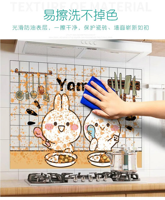 Kitchen oil-proof stickers