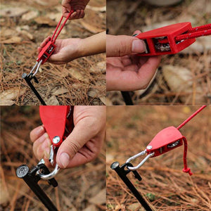 (PACK OF 2) Portable Adjustable Fix Camping Rope