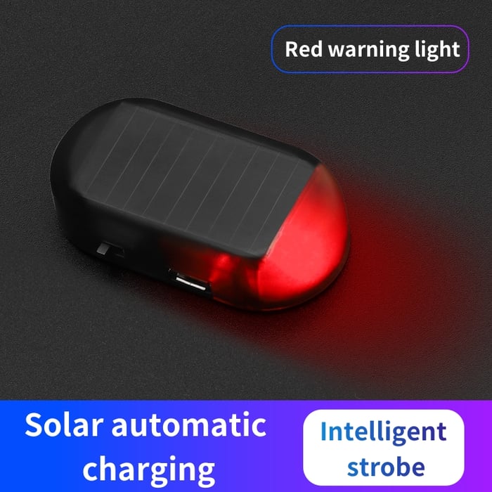 Vehicle mounted solar anti-theft light