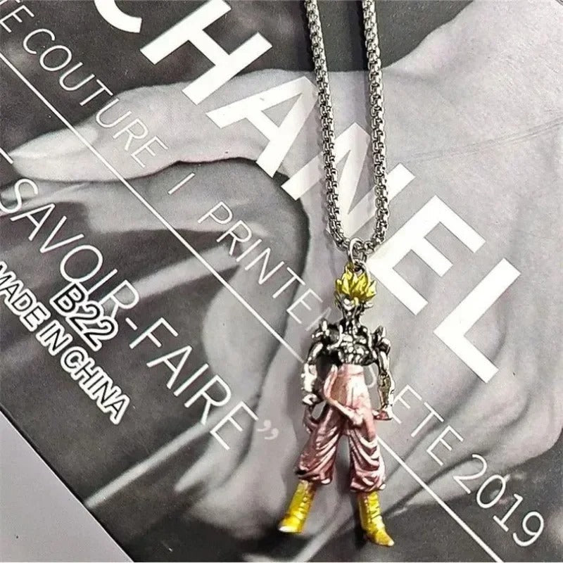 Man Fashion Goku Pendant Anime Dragon Necklace ( 1 Pair)