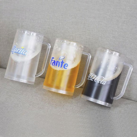 Plastic Double Walls Freezer Mug With Printing