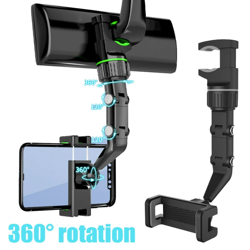 MULTIFUNCTIONAL REARVIEW MIRROR MOBILE PHONE HOLDER