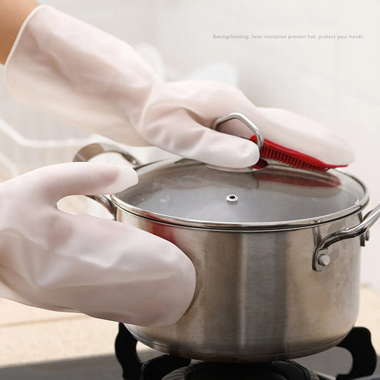SILICONE DISHWASHING GLOVES