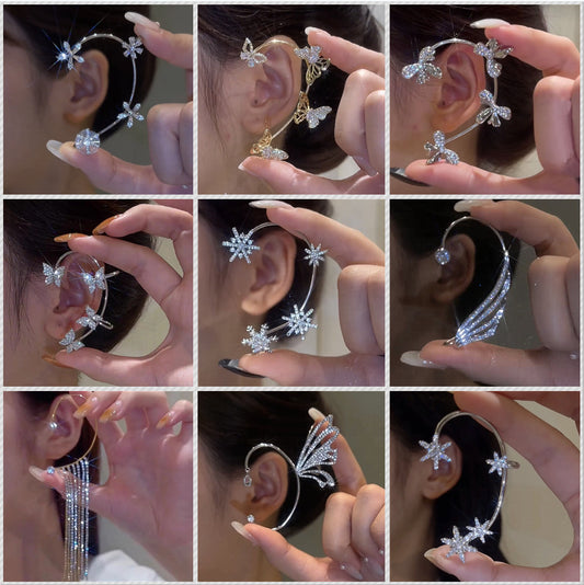 Silver Plated Metal Ear Bone Cli