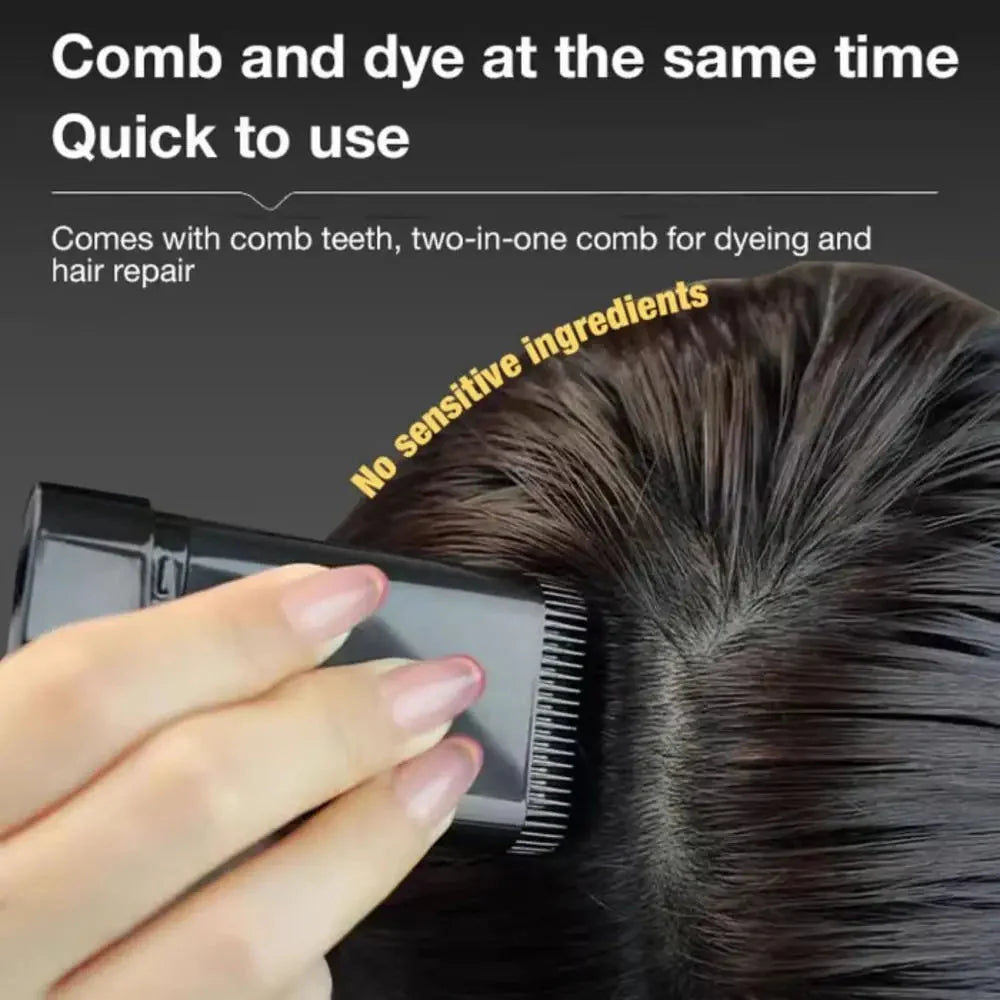 Quick Root Touch-Up Dye Comb 🖤⚡