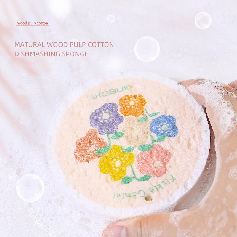 Wood Pulp Cotton Dishwashing Sponge