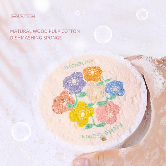 Wood Pulp Cotton Dishwashing Sponge