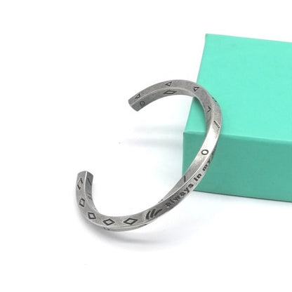 Stainless Steel Engraved Bangle