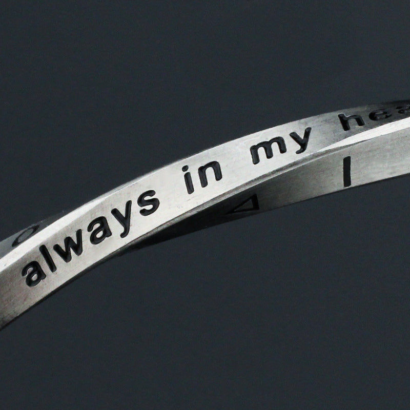Stainless Steel Engraved Bangle