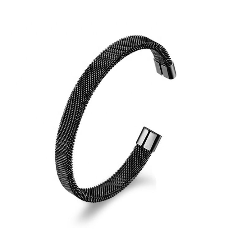 Stainless Steel Open Bangle Bracelet