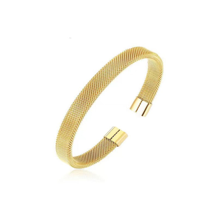 Stainless Steel Open Bangle Bracelet