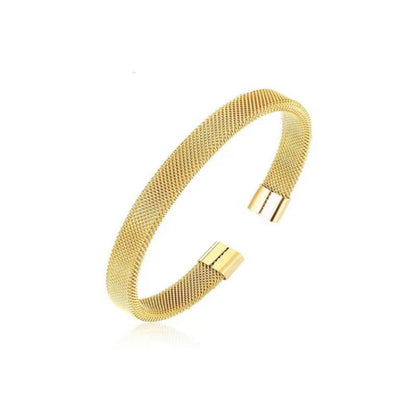 Stainless Steel Open Bangle Bracelet