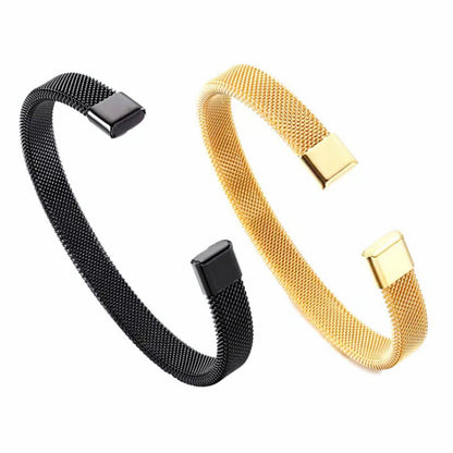 Stainless Steel Open Bangle Bracelet