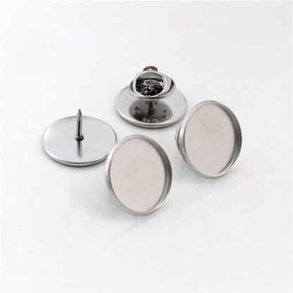 Silver Metal Denim Jeans Button
