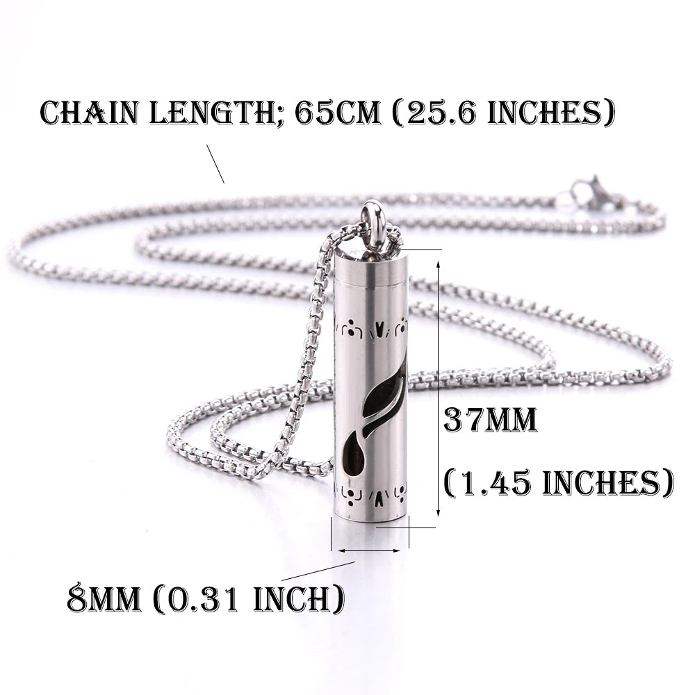 Aromatherapy Jewelry Necklaces Essential Oil Diffuser Necklace Stainless Steel