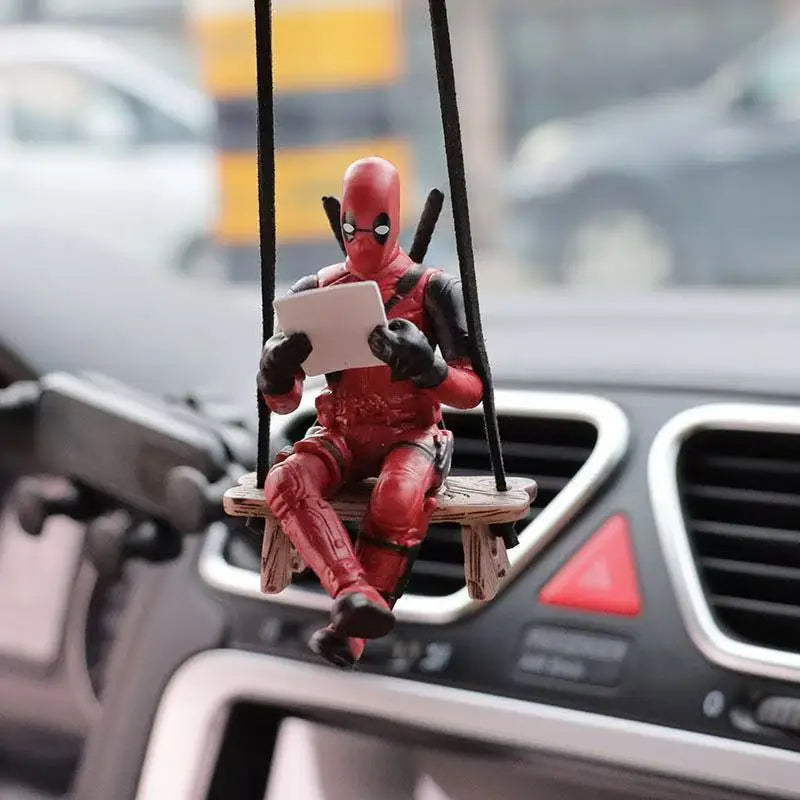 Deadpool Action Figure Marvel X-Men Swing Posture Anime Doll Car