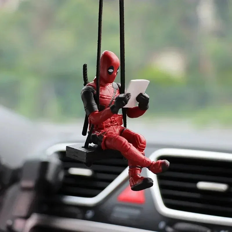 Deadpool Action Figure Marvel X-Men Swing Posture Anime Doll Car