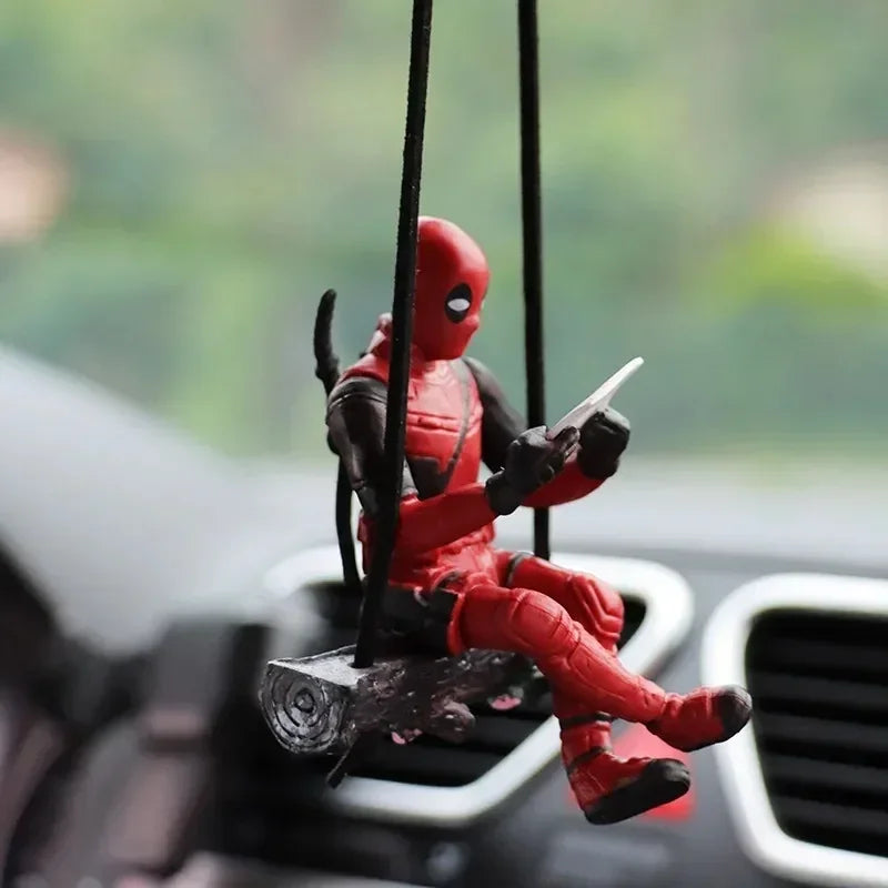 Deadpool Action Figure Marvel X-Men Swing Posture Anime Doll Car