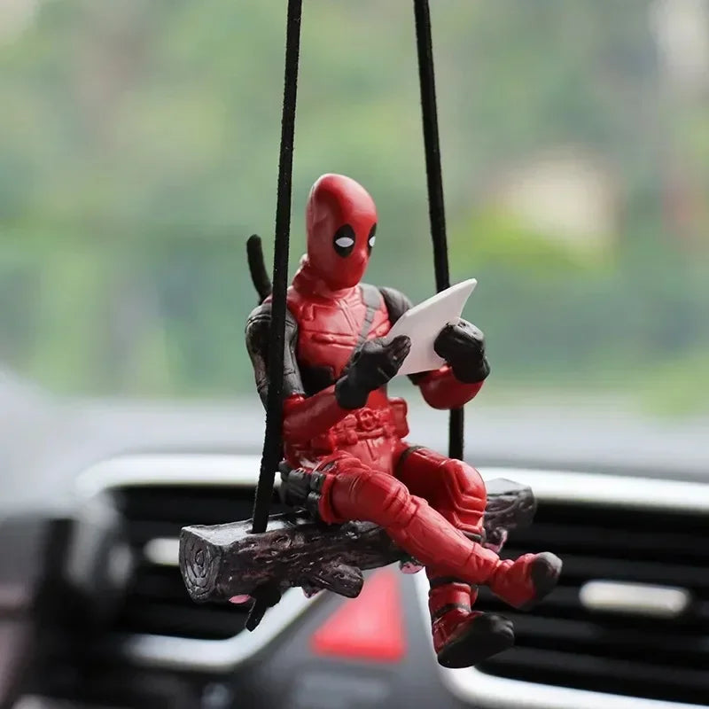 Deadpool Action Figure Marvel X-Men Swing Posture Anime Doll Car